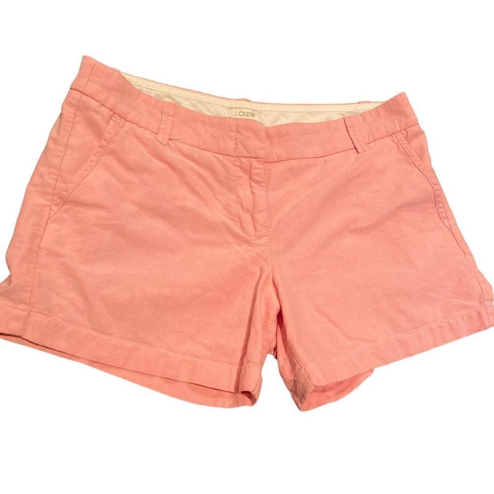 J Crew Pink Flat Front Shorts Size 6